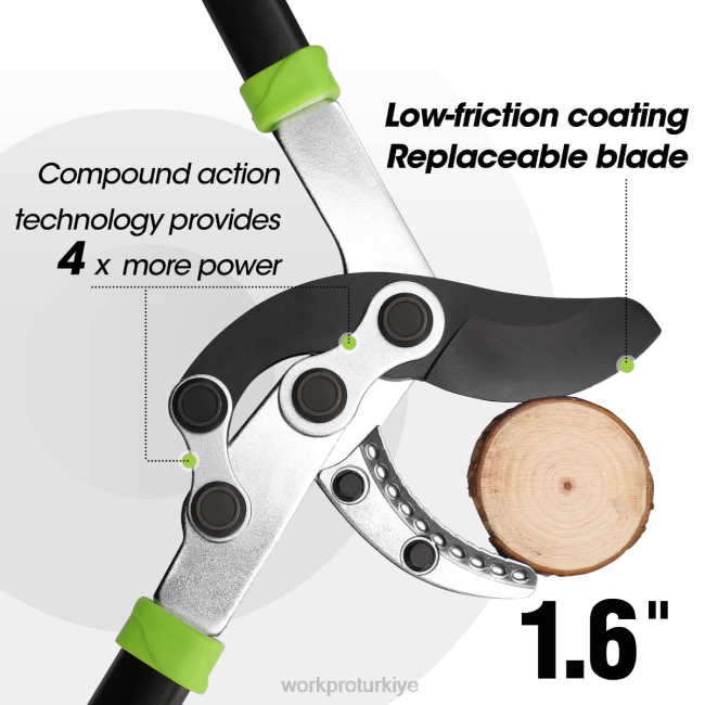 alet WORKPRO örs budama makası, bileşik hareketli 32 inç dal kesici, ağır hizmet tipi bahçe ağaç kesme makinesi modern LJR6282