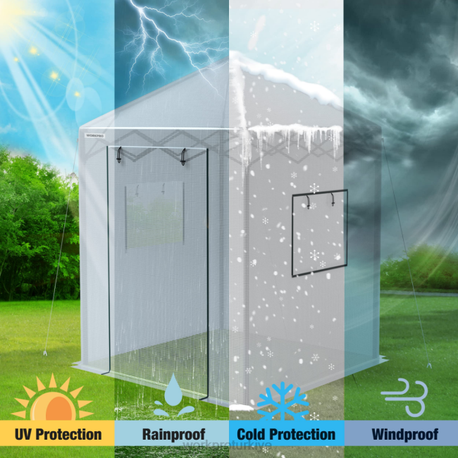 alet WORKPRO taşınabilir sera kullanışlı LJR6289