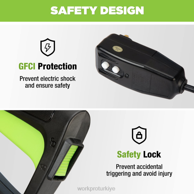alet WORKPRO 1900 maksimum psi 1,8 gpm 12 amp kompakt elektrikli yüksek basınçlı yıkama makinesi yardımsever LJR6299