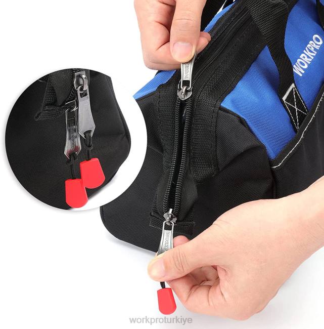 depolamak WORKPRO 13 inç geniş ağızlı alet çantası kullanışlı LJR628