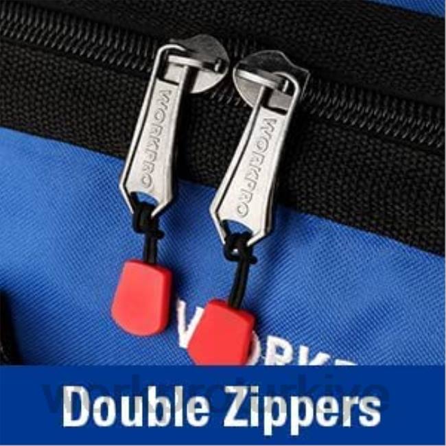 depolamak WORKPRO Ayarlanabilir omuz askılı, 18 inç yakın üst geniş ağızlı saklama alet çantası kullanışlı LJR627