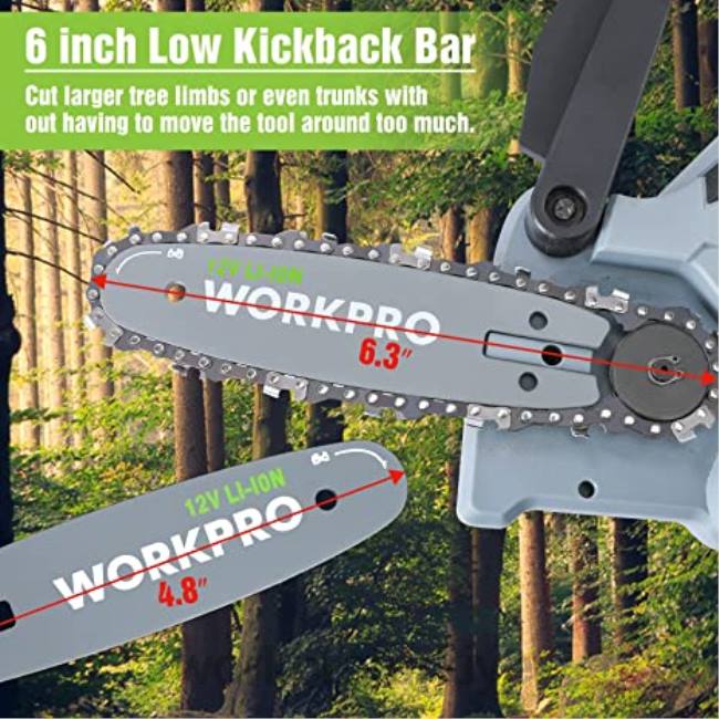 alet WORKPRO akülü zincirli testere ve 7 parçalı bahçe aletleri seti ve 2 çift bahçe eldiveni ve bahçe dizlikleri kullanışlı LJR6314