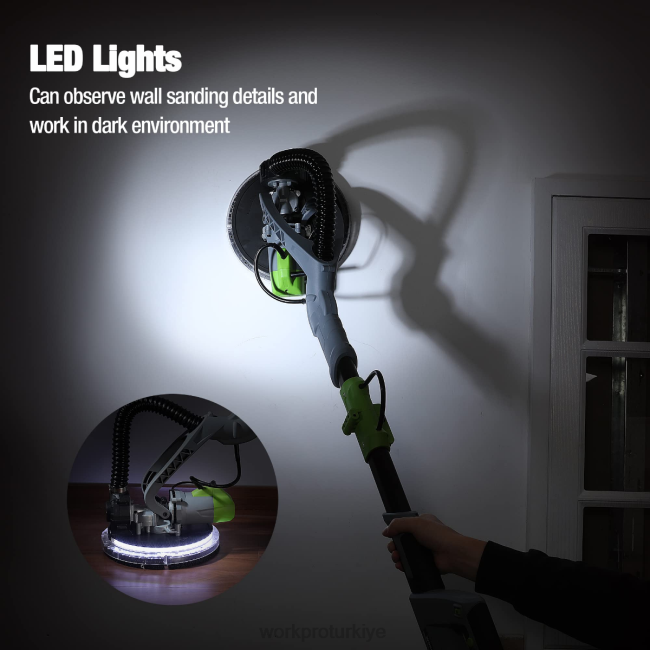 alet WORKPRO 720w elektrikli alçıpan zımpara makinesi vakumlu modern LJR6228