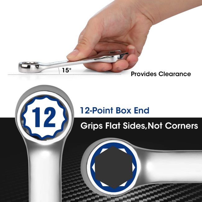 alet WORKPRO 12 parça kısa kombine anahtar seti yardımsever LJR697