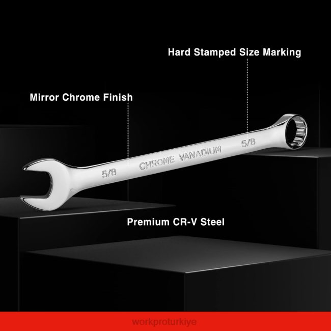 alet WORKPRO 12 parça metrik 8-19 mm, birinci sınıf cr-v kombine anahtar seti yeni LJR695