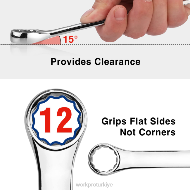 alet WORKPRO 20 parça metrik ve sae kombinasyonlu cr-v 12 noktalı anahtar seti modern LJR693