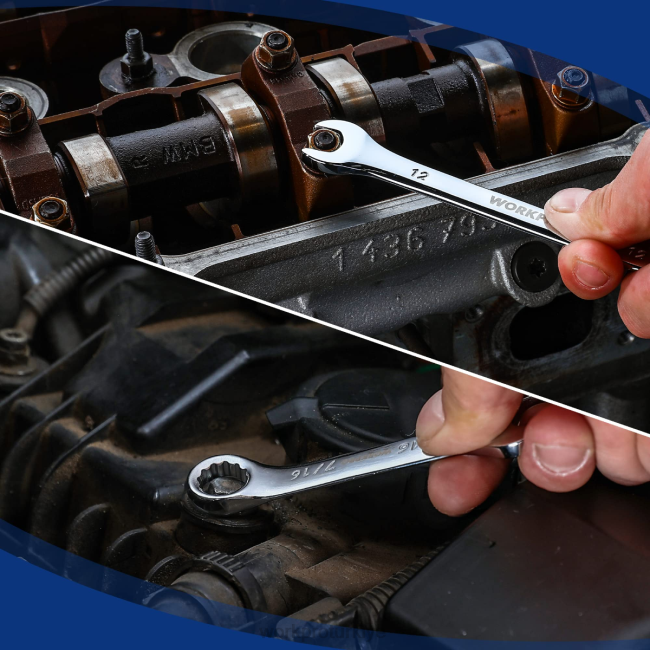 alet WORKPRO 32 parça sae ve metrik kombinasyonlu 12 punto normal ve kısa anahtar seti modern LJR692