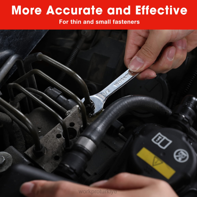alet WORKPRO 7 parçalı metrik süper ince anahtar seti, katlanabilir düzenleyici kese ile yardımsever LJR696