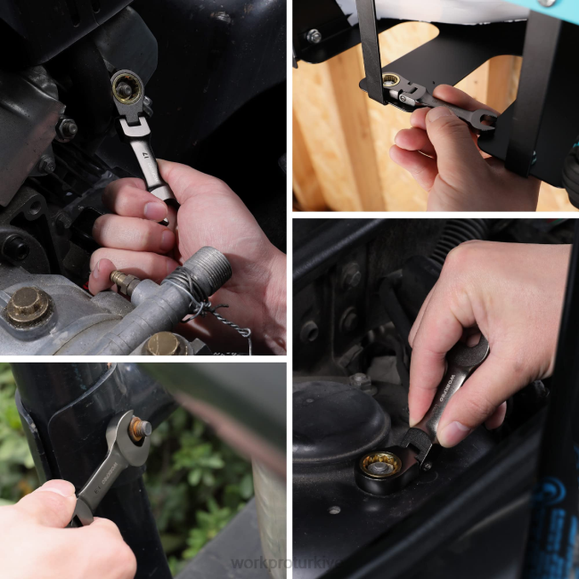 alet WORKPRO 8 parça esnek kafalı kısa cırcırlı kombine anahtar seti yeni LJR682