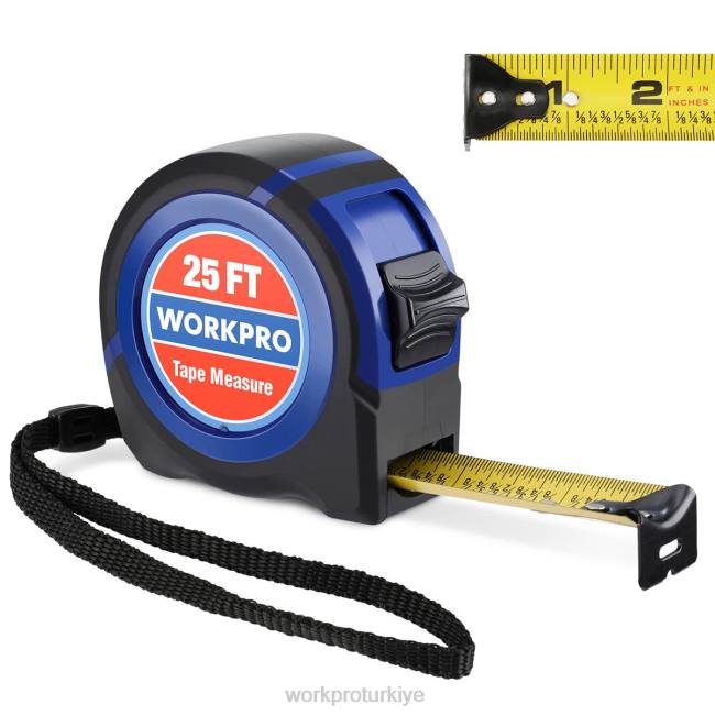 alet WORKPRO şerit metre 25 ft yardımsever LJR6112
