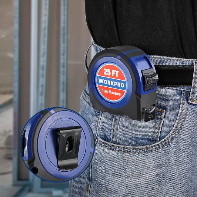 alet WORKPRO şerit metre 25 ft yardımsever LJR6112