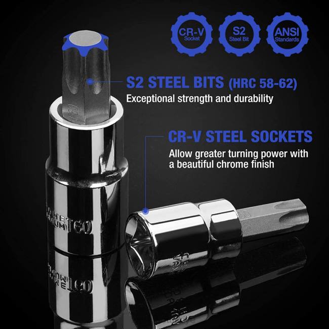 alet WORKPRO 13 adet torx lokma seti (yalnızca elle kullanım için) modern LJR6127