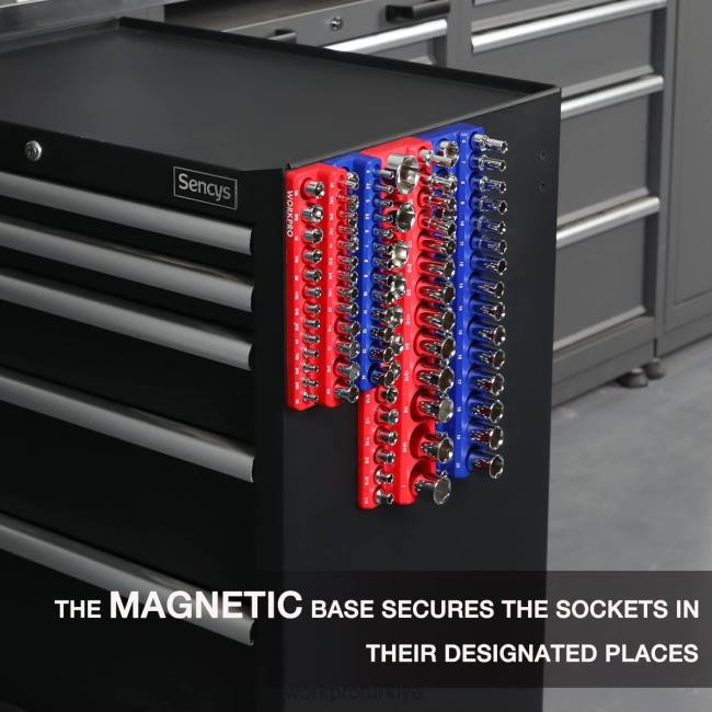 alet WORKPRO 4'lü manyetik priz düzenleyici seti modern LJR6134