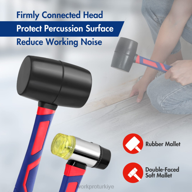 alet WORKPRO 5 adet çekiç seti modern LJR6136