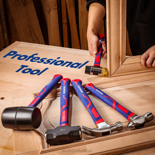 alet WORKPRO 5 adet çekiç seti modern LJR6136