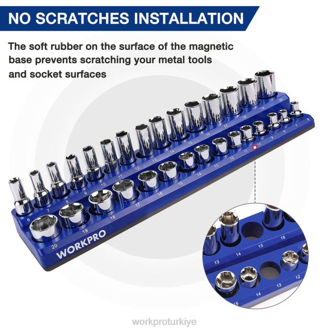 alet WORKPRO 6'lı mıknatıslı priz düzenleyici seti modern LJR6126