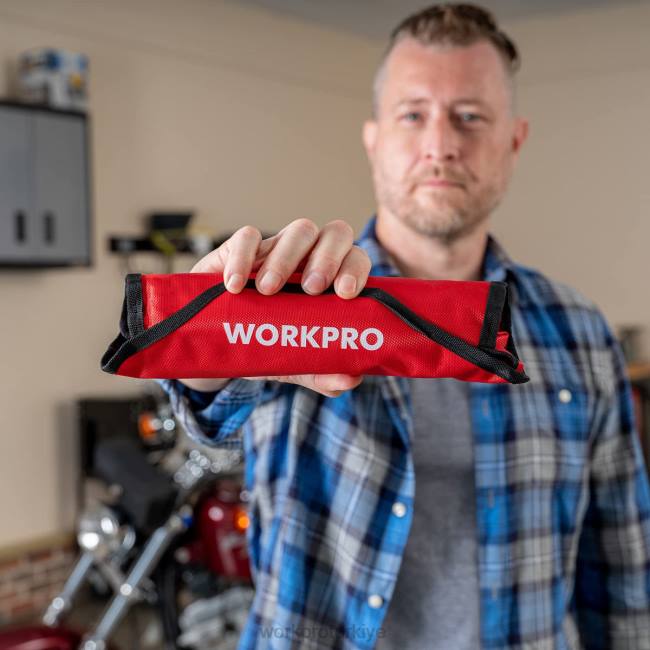 alet WORKPRO 8 adet esnek kafalı cırcırlı kombine anahtar seti, organizatör çantalı kullanışlı LJR686