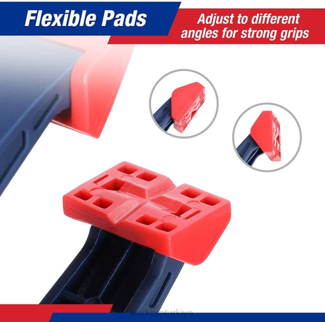 alet WORKPRO Ağaç işleme fotoğraf stüdyoları ve kendin yap işleri için 16 adet naylon yay kelepçesi seti mavi LJR6119