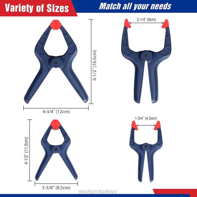 alet WORKPRO Ağaç işleme için 8 parçalı kelepçe seti modern LJR6114