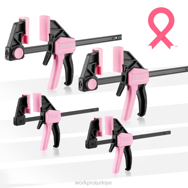 alet WORKPRO Ağaç işleri için 4 adet mini tek elle kullanılan kelepçe/yayıcı yardımsever LJR6120