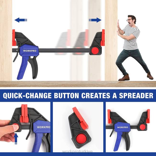 alet WORKPRO ağaç işleme için çubuk kelepçeleri, 150/300lbs başlık yeni LJR6121