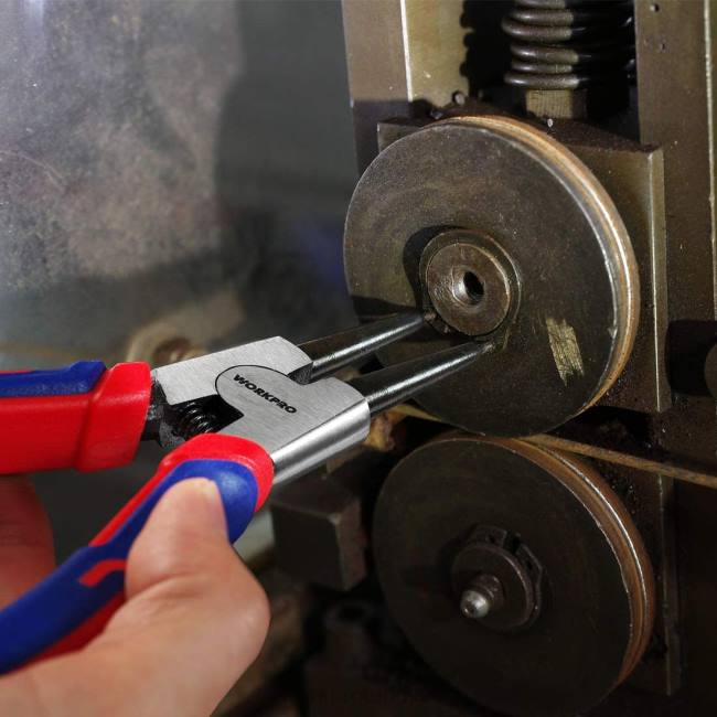 alet WORKPRO 4 adet segman pense seti, saklama çantasıyla birlikte kullanışlı LJR667