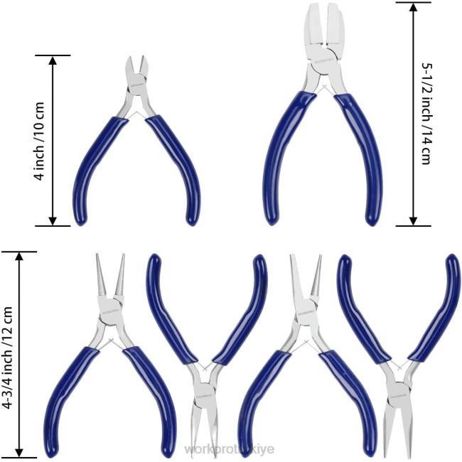 alet WORKPRO 7 adet kuyumcu pensesi seti, kolay taşıma çantasıyla birlikte kullanışlı LJR678
