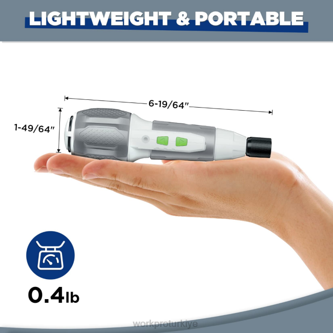 alet WORKPRO akülü 4v usb şarj edilebilir lityum iyon pil tornavida seti pembe/beyaz LJR6236