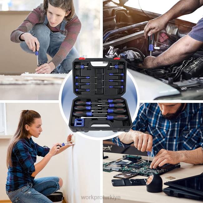 alet WORKPRO manyetik tornavida seti, 16 adet torx oluklu phillips mıknatıslayıcılı hassas tornavidalar yeni LJR698