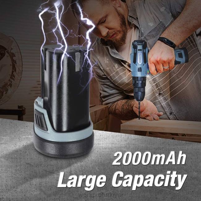alet WORKPRO 12v 2,0ah lityum iyon pil takımı yardımsever LJR6224