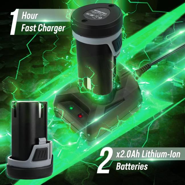 alet WORKPRO 2 adet 12v şarj edilebilir pil ile 6 inç çift etkili akülü araç tampon parlatıcı modern LJR6238