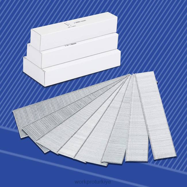 alet WORKPRO Pnömatik elektrikli başsız çivi çakma makinesi için 6000 sayısı evrensel 18 ayarlı başsız çiviler yardımsever LJR6207