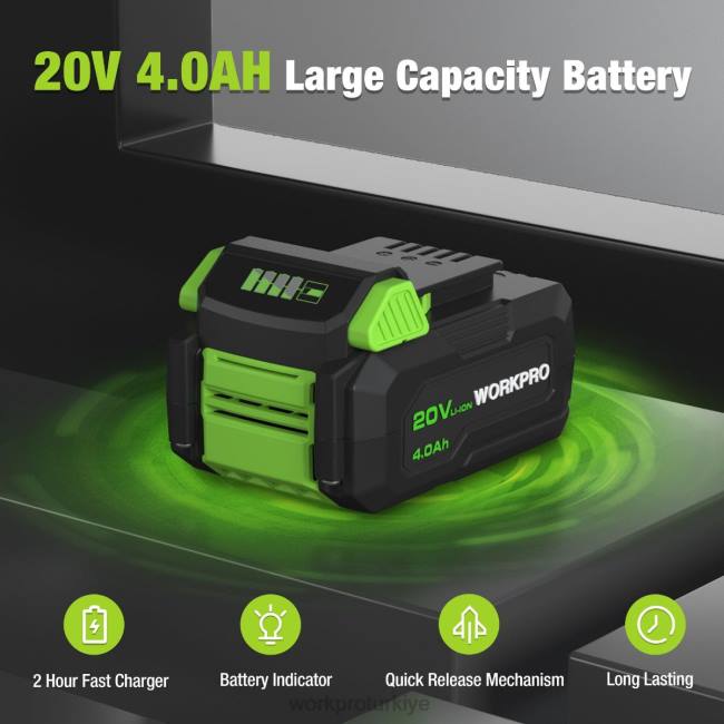 alet WORKPRO kompakt akülü mini daire testere, 20v 4,0ah pil, hızlı şarj cihazı, 3 testere bıçağı, 4500rpm yardımsever LJR6186