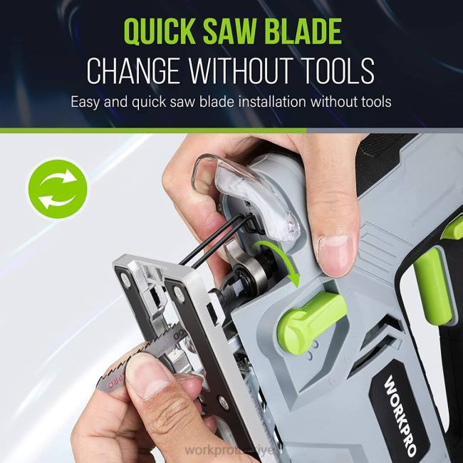 alet WORKPRO yapboz, 6.5amp 850w kablolu elektrikli dekupaj testere alet seti modern LJR6241