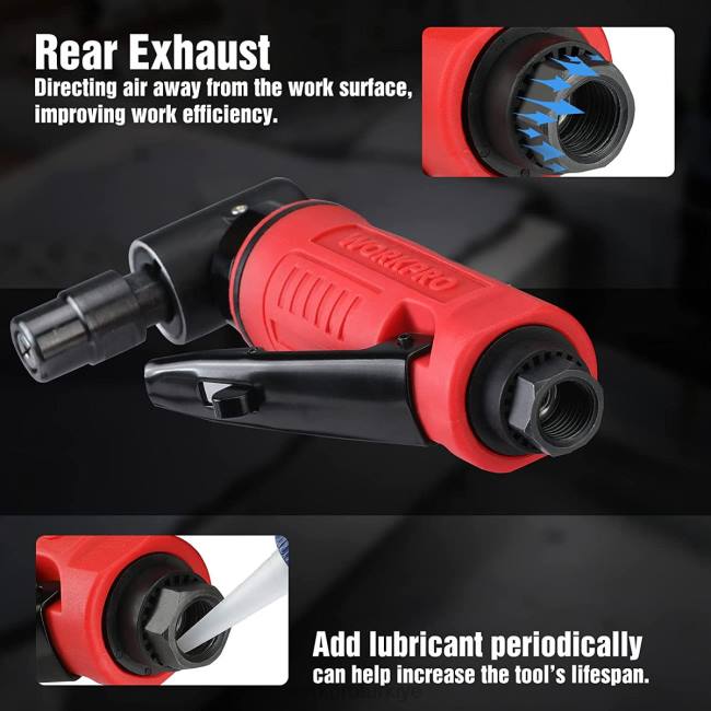 alet WORKPRO hava açılı kalıp taşlayıcı 1/4 inç pnömatik dik açılı kalıp taşlayıcı seti modern LJR6180