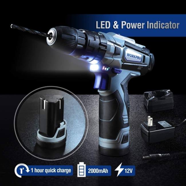 alet WORKPRO 12v akülü matkap ve ev alet takımı, alet çantasıyla birlikte 177 adet birleşik kit kullanışlı LJR6171