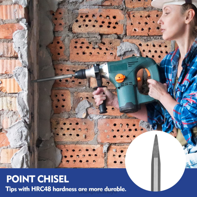 alet WORKPRO 17 adet sds-plus darbeli matkap ucu ve keski seti yardımsever LJR6199