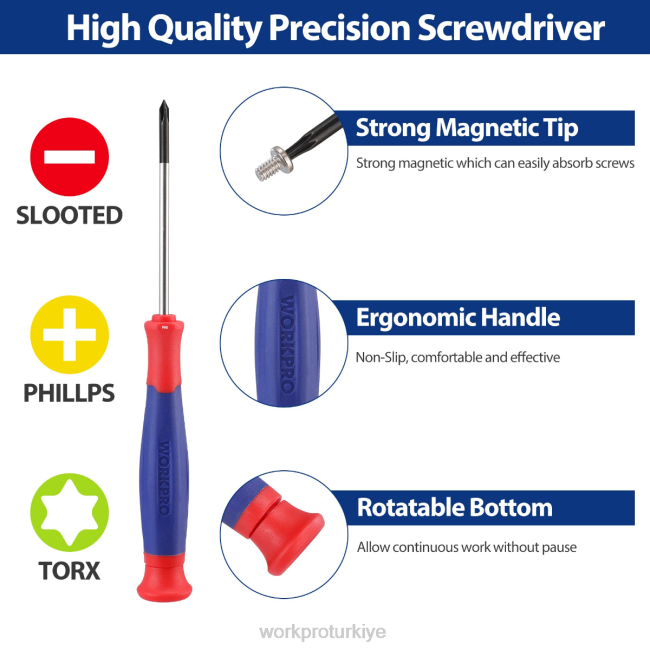alet WORKPRO 33 adet hassas tamir alet seti, pense setini içerir pembe mavi LJR6257