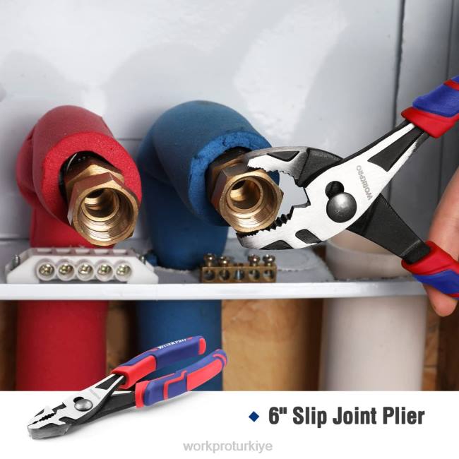 alet WORKPRO 35 parçalı ev aletleri seti, saklama alet kutusuyla birlikte pembe mavi LJR6246