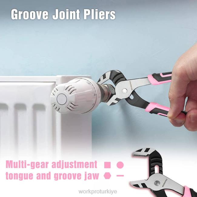 alet WORKPRO 4 adet pense seti pembe LJR6251