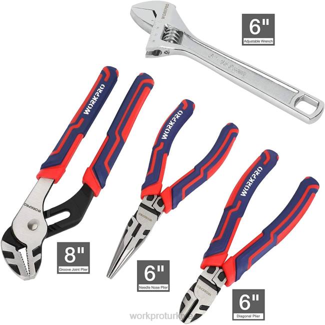 alet WORKPRO 87 adet mekanik alet seti, saklama alet kutusuyla birlikte el aletleri seti modern LJR6305