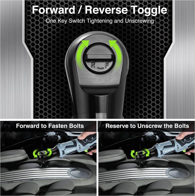 alet WORKPRO akülü elektrikli cırcır anahtarı, 12v 40 ft-lbs elektrikli cırcır anahtarı 9 adet set kullanışlı LJR6227